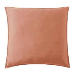 Taie D'Oreiller, Traversin|EMINZA Taie d'oreiller carrée lyocell Tencel™ lavé (80 x 80 cm) Olivia Terracotta