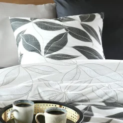 Taie D'Oreiller, Traversin|STOF Taie d'oreiller carrée percale de coton (63 x 63 cm) Matisse e Gris