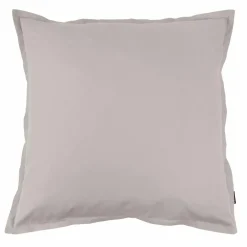 Taie D'Oreiller, Traversin|EMINZA Taie d'oreiller carrée percale de coton (80 x 80 cm) Cali Gris clair