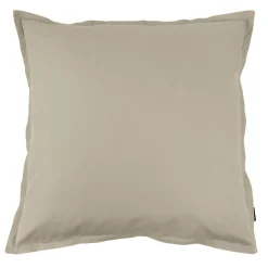 Taie D'Oreiller, Traversin|EMINZA Taie d'oreiller carrée percale de coton (80 x 80 cm) Cali Taupe