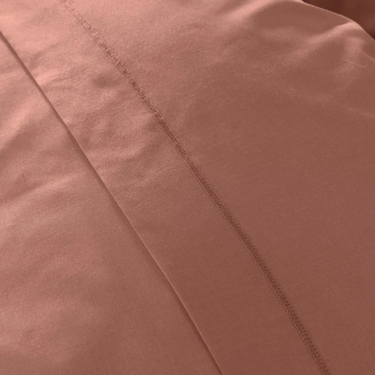Taie D'Oreiller, Traversin|EMINZA Taie d'oreiller carrée percale de coton (80 x 80 cm) Cali Bois de rose Rose clair