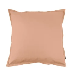 Taie D'Oreiller, Traversin|EMINZA Taie d'oreiller carrée percale de coton (65 x 65 cm) Cali Rose Pêche