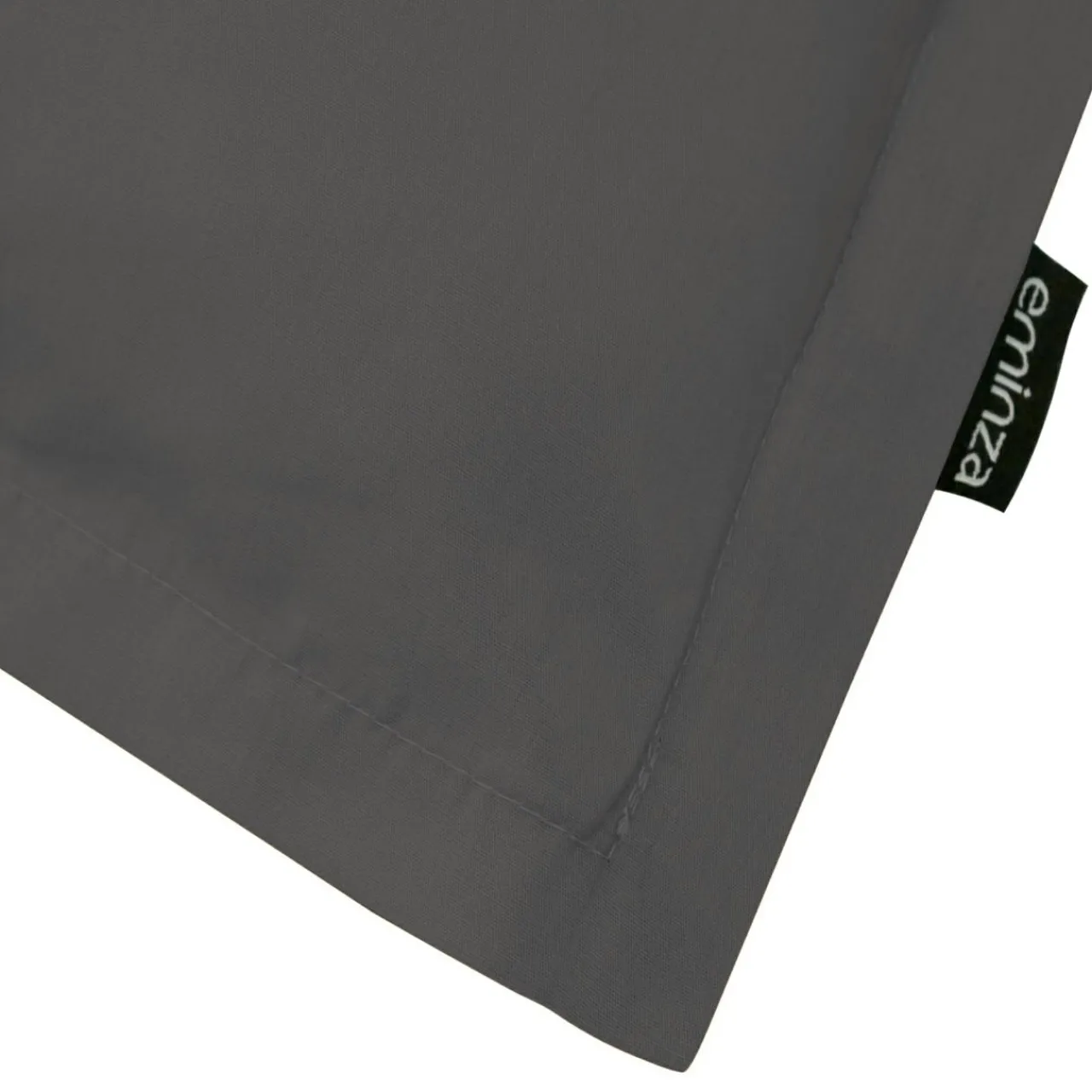 Taie D'Oreiller, Traversin|EMINZA Taie d'oreiller carrée percale de coton (65 x 65 cm) Cali Gris Anthracite