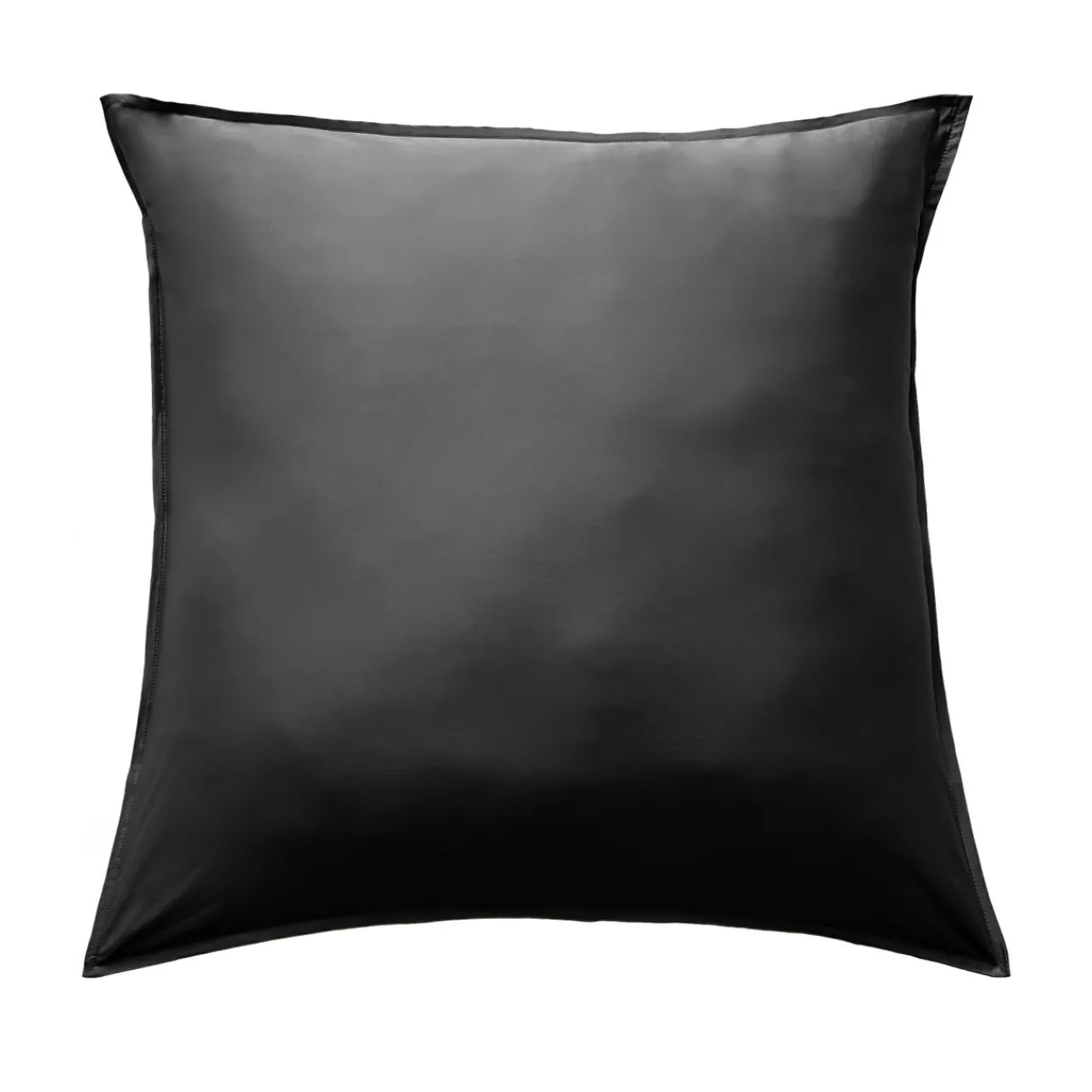 Taie D'Oreiller, Traversin|EMINZA Taie d'oreiller carrée satin de bambou (63 x 63 cm) Sienna Noir