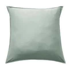 Taie D'Oreiller, Traversin|EMINZA Taie d'oreiller carrée satin de bambou (63 x 63 cm) Sienna Vert Eucalyptus