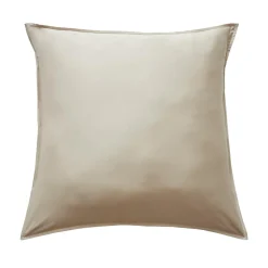 Taie D'Oreiller, Traversin|EMINZA Taie d'oreiller carrée satin de bambou (63 x 63 cm) Sienna Beige