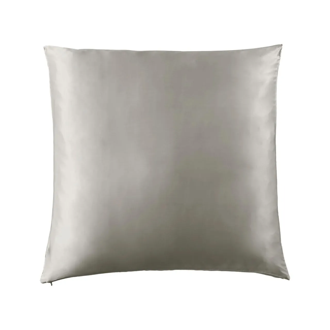 Taie D'Oreiller, Traversin|EMINZA Taie d'oreiller carrée soie de mûrier (63 x 63 cm) Mizuki Gris clair