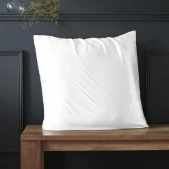 Taie D'Oreiller, Traversin|EMINZA Taie d'oreiller carrée soie de mûrier (63 x 63 cm) Mizuki he Blanc