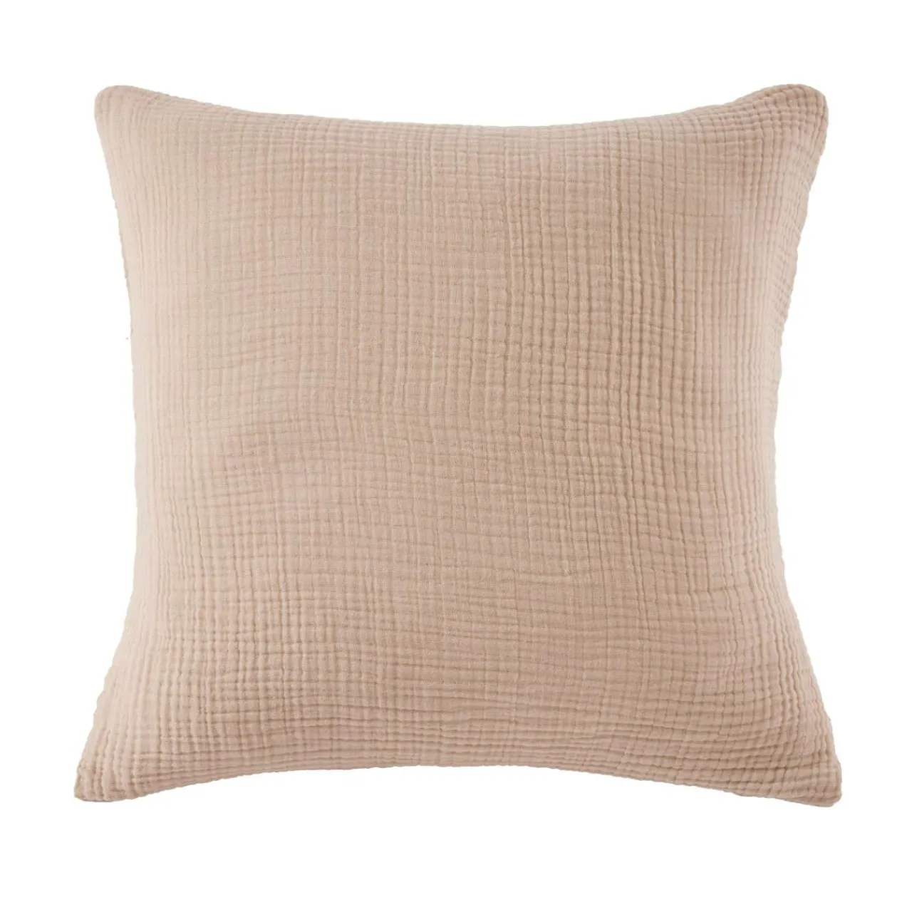 Taie D'Oreiller, Traversin|EMINZA Taie d'oreiller quadruple gaze de coton (60 x 60 cm) Victoria x Gaïa Ficelle