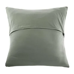 Taie D'Oreiller, Traversin|EMINZA Taie d'oreiller quadruple gaze de coton (60 x 60 cm) Victoria x Gaïa Vert romarin