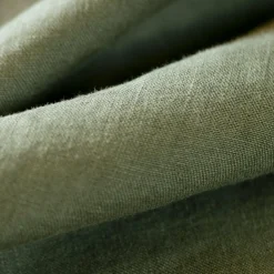 Taie D'Oreiller, Traversin|EMINZA Taie d'oreiller rectangulaire lin lavé (50 x 70 cm) Louise Vert romarin