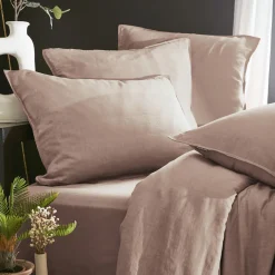 Taie D'Oreiller, Traversin|EMINZA Taie d'oreiller rectangulaire lyocell Tencel™ lavé (50 x 70 cm) Olivia blush Rose