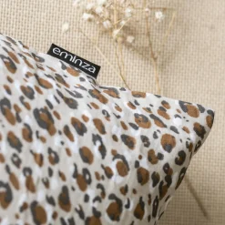 Taie D'Oreiller, Traversin|EMINZA Taie d'oreiller rectangulaire gaze de coton (50 x 70 cm) Rosa Marron