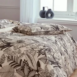 Taie D'Oreiller, Traversin|TRADILINGE Taie d'oreiller rectangulaire percale de coton (50 x 70 cm) Alba e Noir