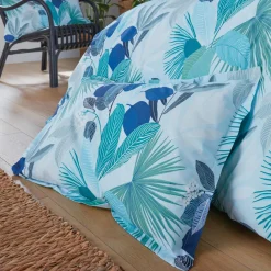 Taie D'Oreiller, Traversin|TRADILINGE Taie d'oreiller rectangulaire percale de coton (50 x 70 cm) Moorea e Bleu