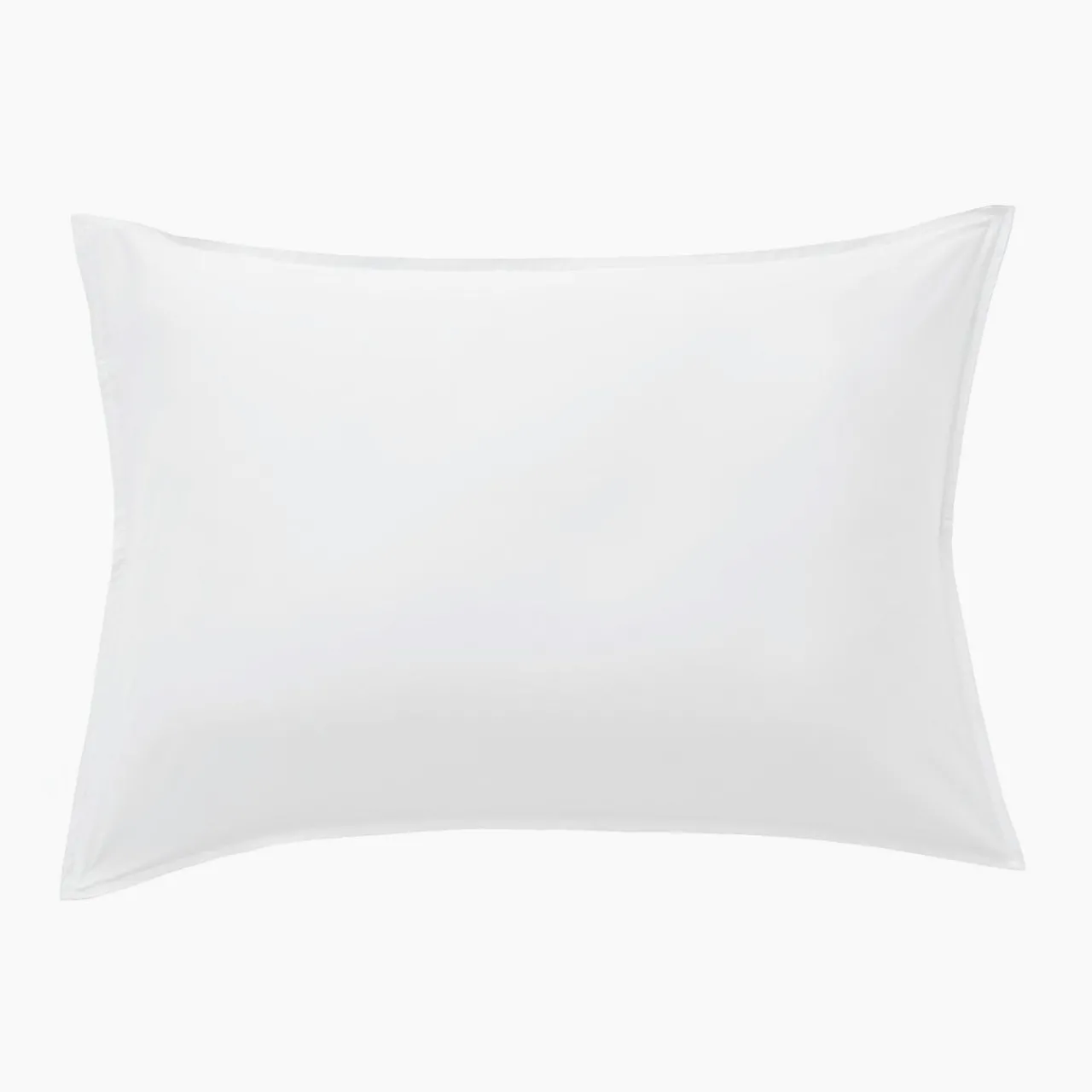 Taie D'Oreiller, Traversin|EMINZA Taie d'oreiller rectangulaire satin de bambou (50 x 70 cm) Sienna chantilly Blanc