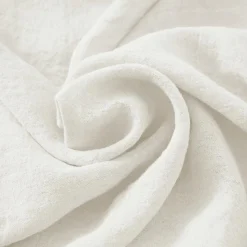 Taie D'Oreiller, Traversin|EMINZA Taie d'oreiller rectangulaire lin lavé (50 x 80 cm) Louise he Blanc