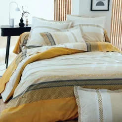 Taie D'Oreiller, Traversin|TRADILINGE Taie d'oreiller rectangulaire percale de coton (50 x 70 cm) Marlow Jaune