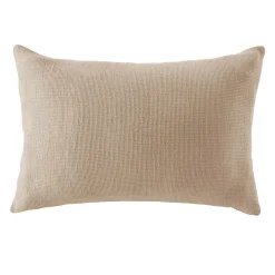 Taie D'Oreiller, Traversin|EMINZA Taie d'oreiller rectangulaire coton nid d'abeille (50 x 80 cm) Eva Ficelle