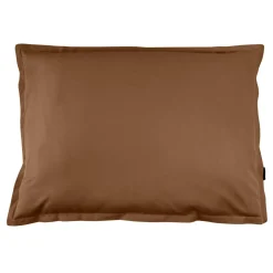 Taie D'Oreiller, Traversin|EMINZA Taie d'oreiller rectangulaire percale de coton (50 x 70 cm) Cali Marron Chocolat