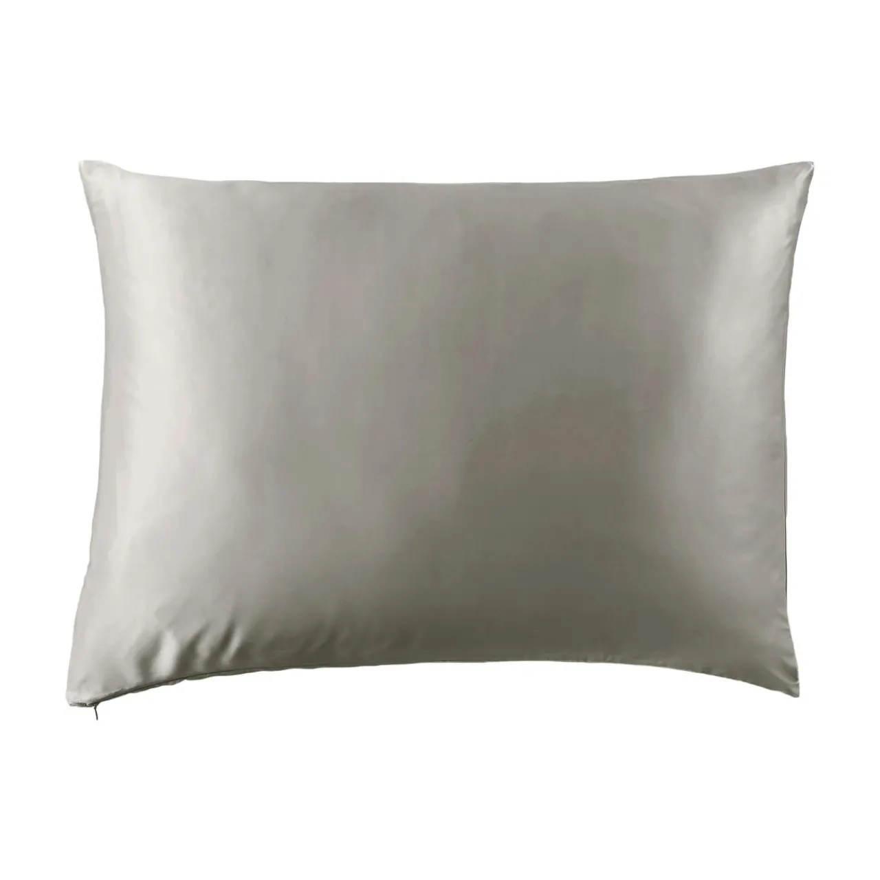 Taie D'Oreiller, Traversin|EMINZA Taie d'oreiller rectangulaire soie de mûrier (50 x 70 cm) Mizuki Gris clair