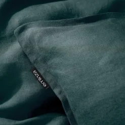 Taie D'Oreiller, Traversin|EMINZA Taie d'oreiller rectangulaire lin lavé (50 x 80 cm) Louise Gris ardoise