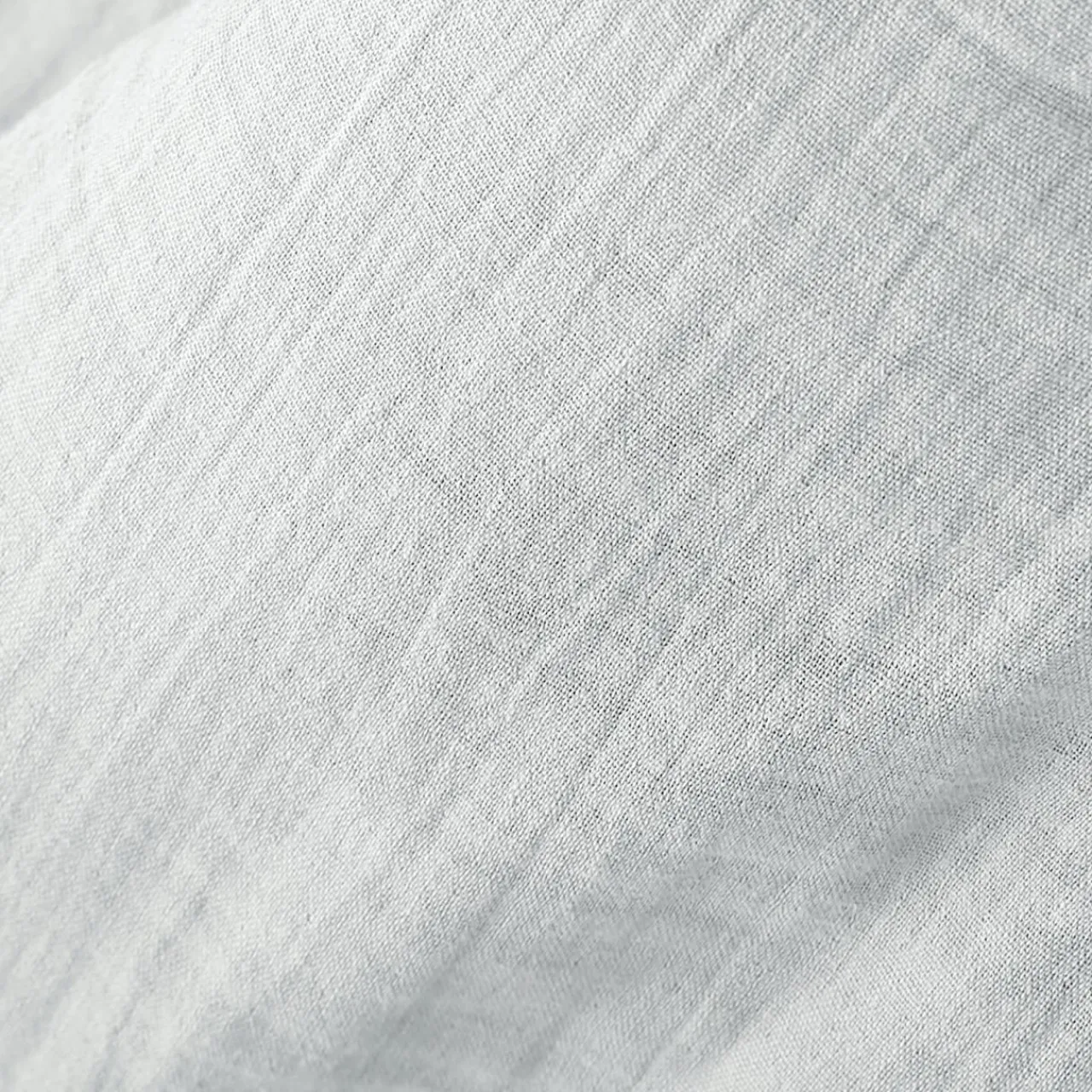 Taie D'Oreiller, Traversin|EMINZA Taie d'oreiller rectangulaire gaze de coton (50 x 70 cm) Gaïa Gris nuage Gris clair