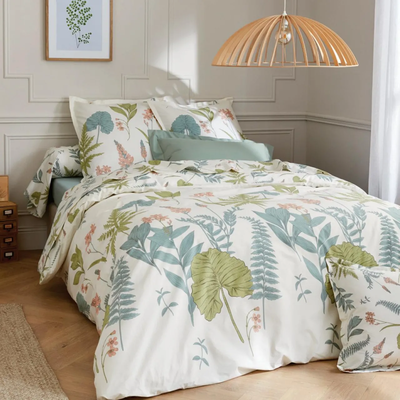 Taie D'Oreiller, Traversin|TRADILINGE Taie d'oreiller rectangulaire percale de coton (50 x 70 cm) Féerie Multicolore