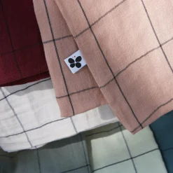 Taie D'Oreiller, Traversin|EMINZA Taie d'oreiller rectangulaire gaze de coton (50 x 70 cm) Gaïa Match Gris granit Gris foncé