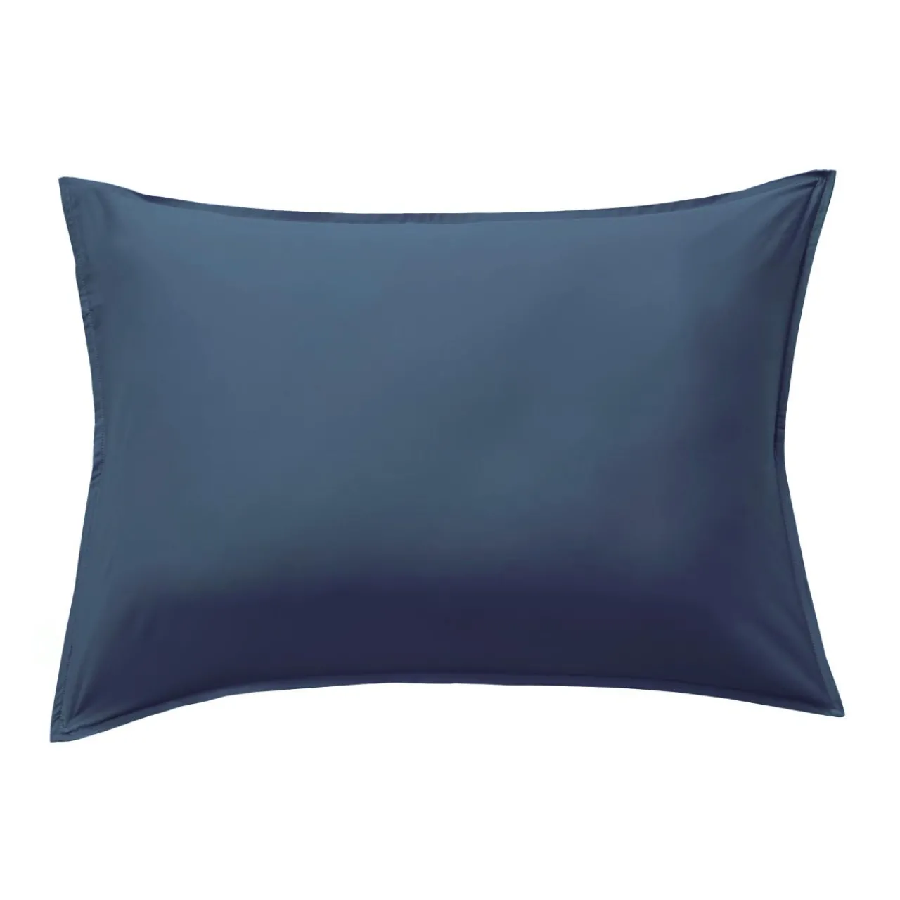Taie D'Oreiller, Traversin|EMINZA Taie d'oreiller rectangulaire satin de bambou (50 x 70 cm) Sienna Bleu nuit