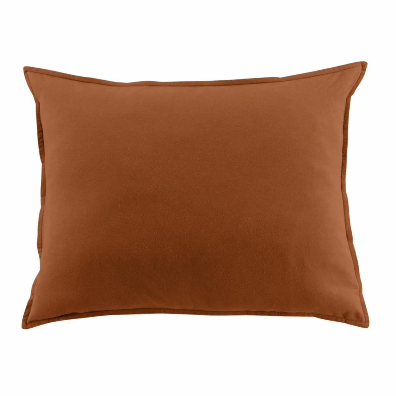 Taie D'Oreiller, Traversin|EMINZA Taie d'oreiller rectangulaire flanelle de coton (50 x 70 cm) Nina Terracotta