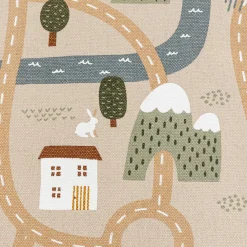 Tapis Enfant|Tapis Enfant|Atmosphera cru017dateur d'intu017drieur for kids Tapis antidérapant enfant coton (100 x 150 cm) Routes Multicolore