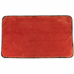 Linge De Bain|Tapis De Bain|TENDANCE Tapis de bain antidérapant (75 x 45 cm) Black Line / noir Terracotta