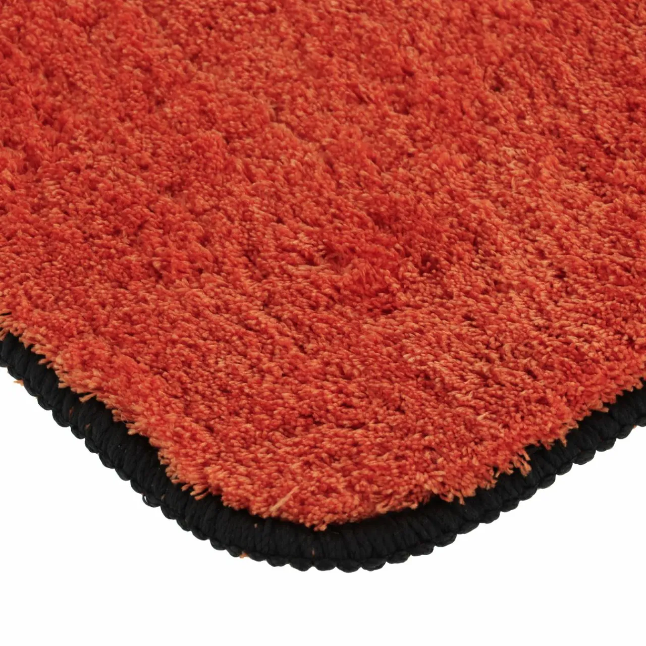 Linge De Bain|Tapis De Bain|TENDANCE Tapis de bain antidérapant (75 x 45 cm) Black Line / noir Terracotta