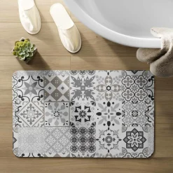 Linge De Bain|Tapis De Bain|douceur d'intu017drieur Tapis de bain antidérapant (50 x 80 cm) Salou Gris