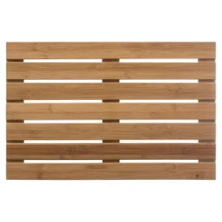 Tapis Salle De Bain/Wc|ATMOSPHERA Tapis de bain caillebotis Nadine Bambou Bois