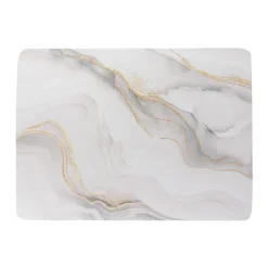 Linge De Bain|Tapis De Bain|TENDANCE Tapis de bain caoutchouc naturel antidérapant (45 x 60 cm) Iconic Blanc