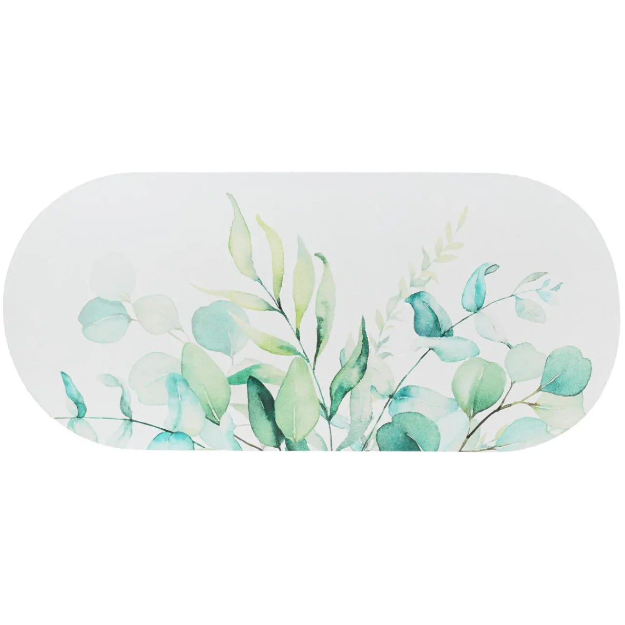 Linge De Bain|Tapis De Bain|TENDANCE Tapis de bain caoutchouc naturel antidérapant (45 x 100 cm) Eden Garden Vert