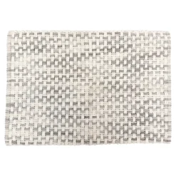 Linge De Bain|Tapis De Bain|5 Five Simply Smart Tapis de bain coton (50 x 75 cm) Tresse Gris