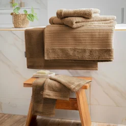 Linge De Bain|Tapis De Bain|EMINZA Tapis de bain coton bio (50 x 70 cm) Méline Camel