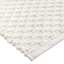 Linge De Bain|Tapis De Bain|douceur d'intu017drieur Tapis de bain coton tissé (50 x 80 cm) Lois Beige Ecru