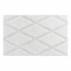 Linge De Bain|Tapis De Bain|douceur d'intu017drieur Tapis de bain en coton (50 x 80 cm) Thais Blanc
