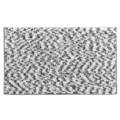 Tapis Salle De Bain/Wc|DOUCEUR D'INTERIEUR Tapis de bain microfibre (45 x 75 cm) Friza Gris Anthracite