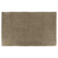 Linge De Bain|Tapis De Bain|TENDANCE Tapis de bain microfibre (50 x 80 cm) Boules Taupe