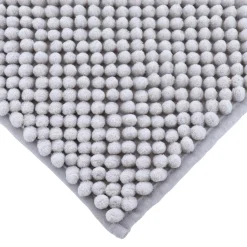 Linge De Bain|Tapis De Bain|TENDANCE Tapis de bain microfibre (50 x 80 cm) Boules Gris clair