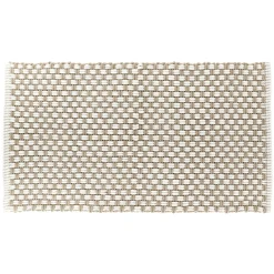 Linge De Bain|Tapis De Bain|TENDANCE Tapis de bain microfibre maille (45 x 90 cm) Cuzco et Beige Taupe