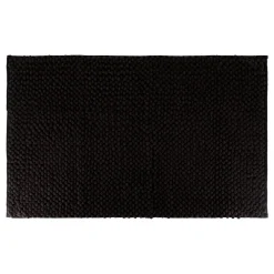 Linge De Bain|Tapis De Bain|TENDANCE Tapis de bain microfibre (50 x 80 cm) Boules Noir