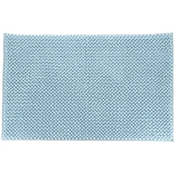 Linge De Bain|Tapis De Bain|TENDANCE Tapis de bain microfibre (50 x 80 cm) Boules Bleu clair