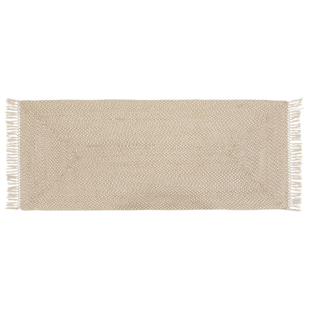 Tapis De Chambre/Salon|ATMOSPHERA Tapis de couloir jute et coton (80 x 200 cm) Jyta Blanc