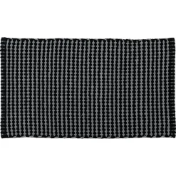 Tapis De Chambre/Salon|TENDANCE Tapis de salon coton (50 x 90 cm) Mimetisme Gris et noir Anthracite